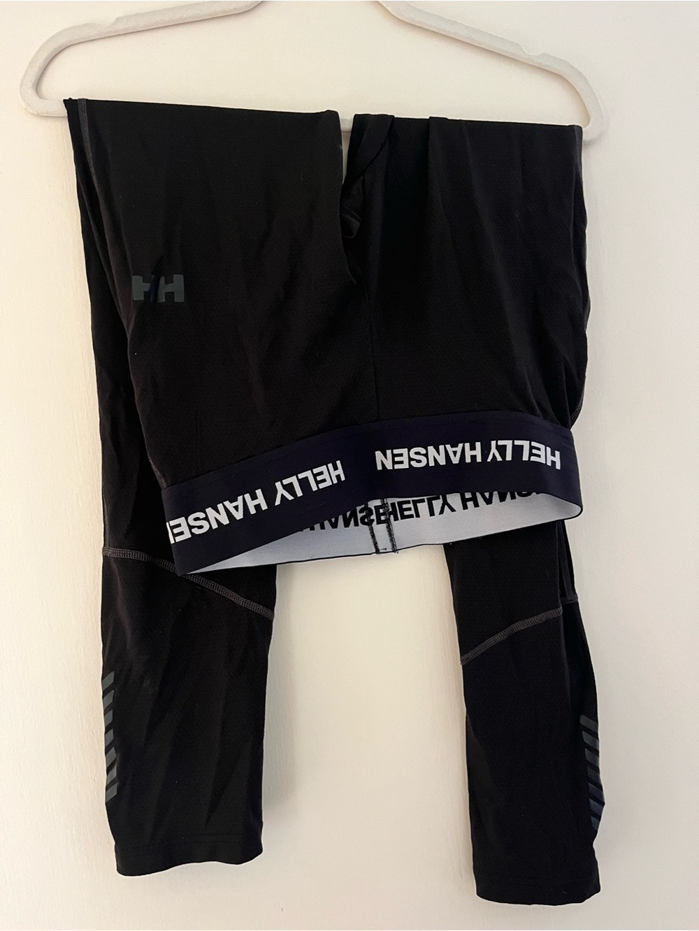 Helly Hansen Black Ski Performance Leggings with Branded Waistband